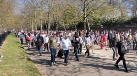 Tens of thousands of anti lockdown protestors descend on central London