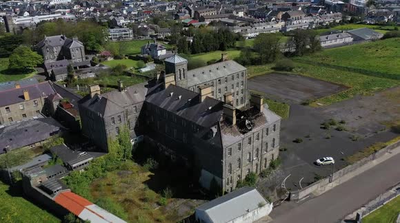 Damage caused by a fire overnight at Summerhill College Secondary School , Sligo, Ireland