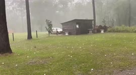 Baseball-sized hail batters parts of US state of Georgia