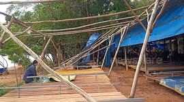 Storm damages buildings in northern Thailand as rainy season arrives