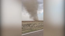 Witness the hair-raising moment a ''landspout'' was filmed in Colorado