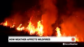 How weather impacts a wildfire