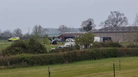 Pilots escape serious injury after WWII heritage plane crash lands in field