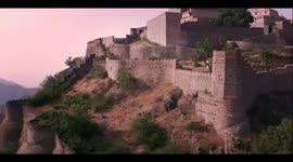 The great wall of India in Rajasthan a UNESCO world heritage site