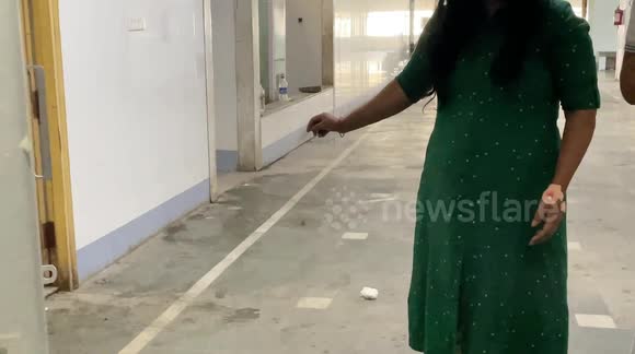 Dirty toilets at COVID-19 ward in India spreading infection to patient.