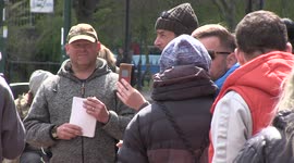 Anti-vaccination protesters continue campaign against mobile vaccination centre in Nottinghamshire, UK