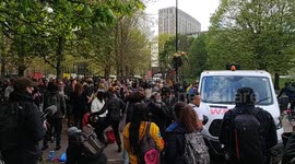 Killthebill party continues at Vauxhall Gardens, London