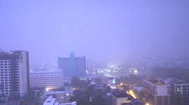Rainy season comes early to Thailand as severe thunderstorms hit Chiang Mai