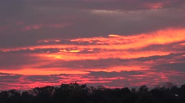 An amazing orange glowing sky taken in Thailand just after sunset.