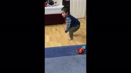 Suryanamaskar by a 1 and half years old