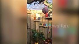 UK dad creates impressive home Tiki bar in his garden for just £800