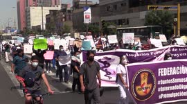 Medicine students protest in Lima
