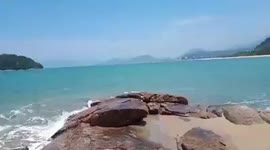 PRAIA DA COCANHA CARAGUATATUBA SP .BELÍSSIMA PRAIA DO LITORAL NORTE