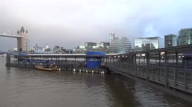 A view of London City Hall across the river Thames
