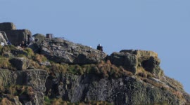 House of Dragon, At Michaels Mount Cornwall UK. Emma D`arcy as Rhaenyra Targaryen and Matt Smith as Prince Daemon TargaryenDaemon Targaryen.