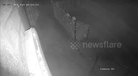 Lowlife female crook is caught on bizarre CCTV stealing knitted items from a crafts shop