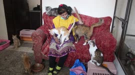 A lady from Lahore, Pakistan sold her jewelry and car to pay for cats care