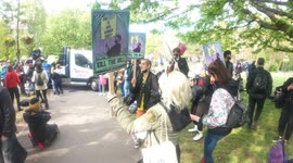 Kill The Bill in London - protesters dance rave - May Day (01.05.2021)