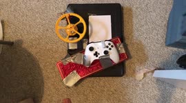 Gamer creates genius setup that levels his character up without him touching the controller