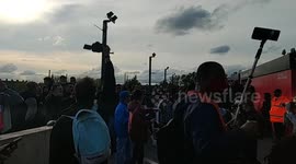 Arsenal fans protest outside Emirates