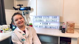7-year-old astronaut in training will become the FIRST CHILD IN THE WORLD to send something to the moon
