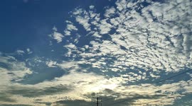 Beautiful clouds appear after heavy rain in Thailand