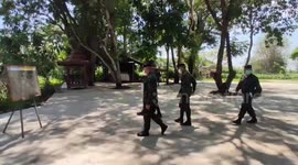 Thai soldiers patrol border to stop people smuggling during Covid-19 wave