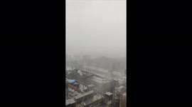 Visibility drops as powerful winds and heavy rains lash commercial capital due to Cyclone Tauktae
