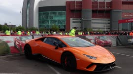 Lamborghini Parked Outside Old Trafford As 10,000 Manchester United Fans Allowed Inside