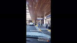 Surprising his fiance