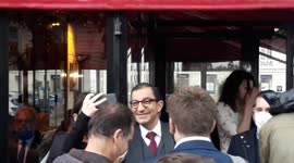 Police syndicates organises a gathering after the death of the police agent Eric Masson. The population is invited also. Assemblee Nationale, Paris. 19may2021