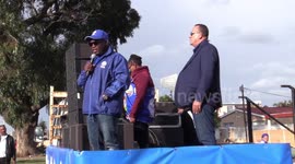 South African opposition party protests against land expropriation without compensation