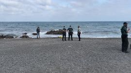 Officials respond to reported drowned immigrant trying to make it to coast of Ceuta, Spain