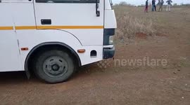 Police officials recover explosives from village in central India