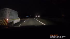 Raging white van man swerves wildly on motorway nearly causing crash