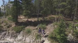 Canadian Rockies trip, Lake Minnewanka looking to the rockies