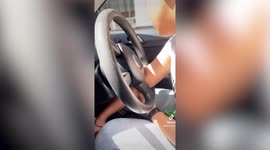 UK student rescued by FIRE BRIGADE after getting arm stuck in car steering wheel