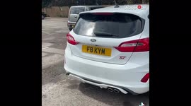 Incredible moment UK driver parks NEXT to vehicle with almost matching number plate