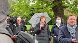 Mother of house of Commons Harriet Harman is at vigil for BLM leader Sasha Johnson