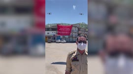 Indian Army use drones to spread awareness about Covid-19 in northern India