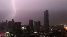 Bangkok lightning show