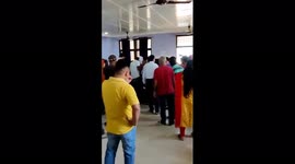 Vaccination center at new hospital Phulwari in Patna, India