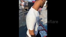 Fishermen fish in Gaza after 11 days of hostilities between Hamas and Israel