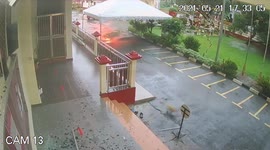 Driver dies after car carrying firecrackers explodes in Malaysia