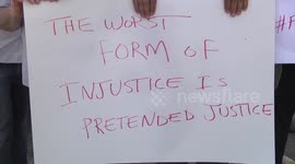 Palestinians taking to the streets against US top diplomat visit in Ramallah, Palestine