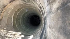 Hapless pet cat rescued from 65-feet-deep well after being stuck overnight