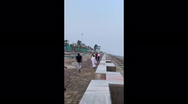 West Bengal Chief Minister visits Digha sea beach which was damaged due to Cyclone Yaas