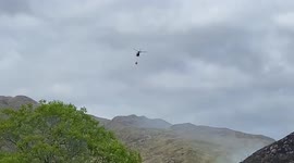 Wildfire breaks out near Glenfinnan Viaduct, Scotland
