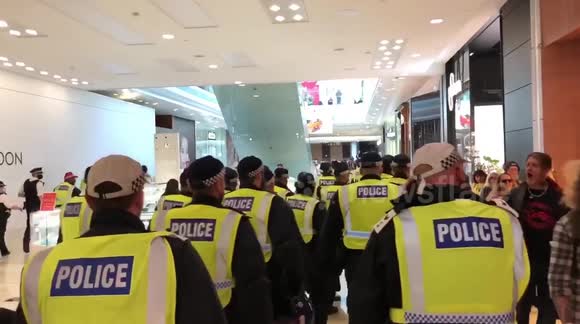 Anti-vaxxers storm Westfield shopping centre in London’s Shepherd’s Bush