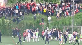 Velež has been waiting for this night for 33 years.  A large number of Velež's fans also stayed in Doboj near Kakanj.